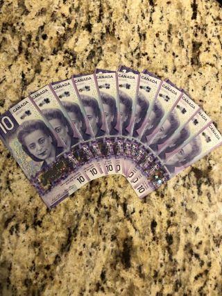 Viola Desmond 2018 Canadian 10 Dollar Bill