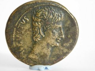 Large Bronze Roman Coin - Augustus - Legend Ca