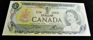 ONE HUNDRED CONSECUTIVE 1973 CANADIAN ONE DOLLAR (1.  00) BILLS 3