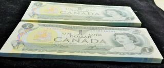ONE HUNDRED CONSECUTIVE 1973 CANADIAN ONE DOLLAR (1.  00) BILLS 4
