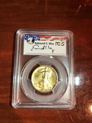 2016 W Pcgs Sp70 100th Anniversary First Strike Liberty Limited Edition 1/2 Gold