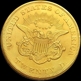 1859 Liberty $20 Double Eagle Gold BORDERS UNC Authentic Lustery ms bu au PHILLY 5