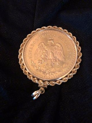 1947 Mexican Gold 50 Pesos 1.  2057 Oz Gold - 37.  5 Grams Of Gold