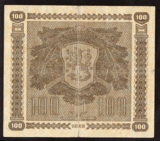Finland 100 Markkaa 1939 Litt.  D,  Vg