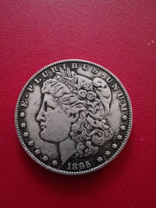 1895 - P Morgan Silver Dollar One Day