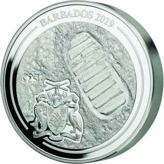 2019 Barbados 1 Kilogram 50 Years of Moon Landing Colored Silver Proof Coin 2