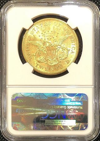 1874 S $20 American Liberty Head Gold Double Eagle AU55 NGC Key Date Coin 2
