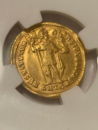 Valentinian I AV solidus GOLD COIN NGC XF WESTERN ROMAN EMPIRE AD 364 - 375 4.  31GR 3