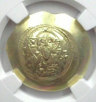 Michael Vii 1071 - 1078 Ad Byzantine Empire Gold Histamenon Nomisma Ngc Au
