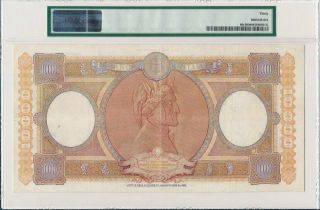 Banca d ' Italia Italy 10,  000 Lire 1957 Large Note PMG 30 2