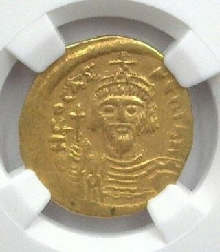 Phocas 602 - 610 Ad Byzantine Empire Gold Solidus Ngc Choice Vf