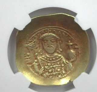 MICHAEL VII 1071 - 1078 AD BYZANTINE EMPIRE GOLD HISTAMENON NOMISMA NGC FINE 3