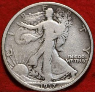1917 Philadelphia Silver Walking Liberty Half
