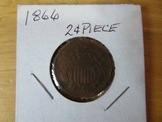 1866 2 Cent Piece Coin