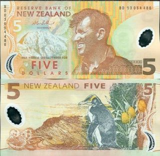 Zealand 5 Dollars 2003 Polymer P 185 Unc