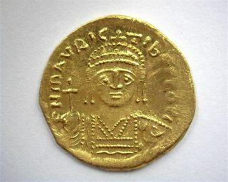 Maurice Tiberius 582 - 602 Ad.  Gold Solidus - Byzantine Era - Choice Uncirculated