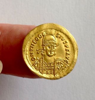Theodosius Ii - A Gold Solidus