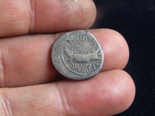 Mark Antony Silver Denarius Roman Coin