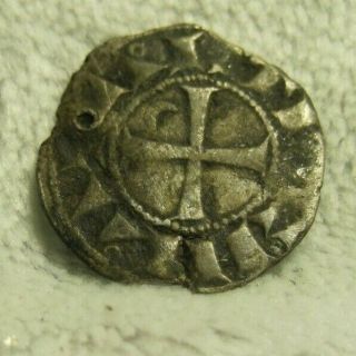 4 Crusader States Antioch Silver Denier Bohemond III 1163 - 1201 AD (BZ 6) 4