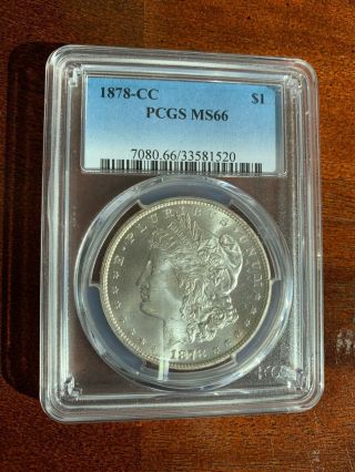 1878 - CC $1 Morgan Silver Dollar.  PCGS MS66.  Stunning GEM. 2