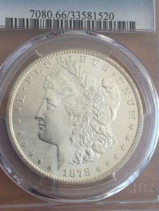 1878 - CC $1 Morgan Silver Dollar.  PCGS MS66.  Stunning GEM. 4