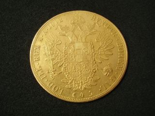 1912,  4 Ducat,  Austria,  Gold; Dukat