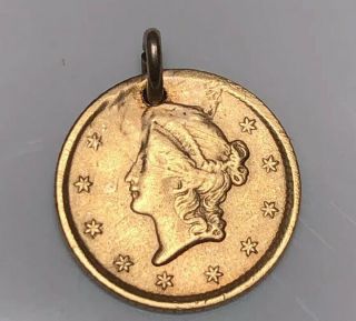 Gold Love Token Type 1 $1 Liberty Luster Gorgeous Details
