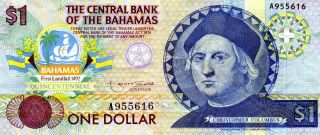 West Indies,  Bahamas: 1 Dollar,  1994 Commemorative Issue