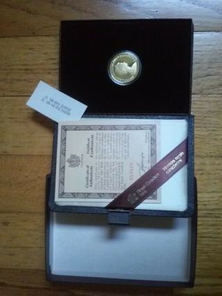 1981 Canada Constitution $100 22k Gold Proof Commemorative Coin as Issued 10