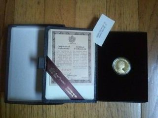 1981 Canada Constitution $100 22k Gold Proof Commemorative Coin As Issued