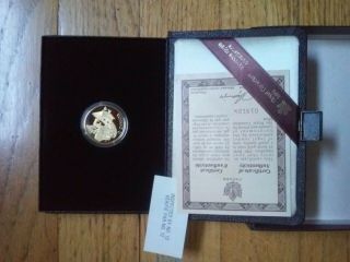 1981 Canada Constitution $100 22k Gold Proof Commemorative Coin as Issued 5