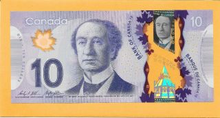 2013 Canadian 10 Dollar Bill Ftp0105325 Crisp (unc)