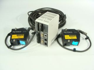 2 X Keyence Lk - G157 Laser Displacement Sensor,  Lk - G3001p Controller,  Cables