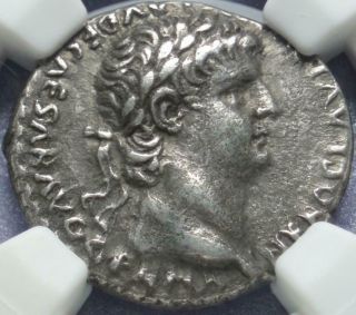 Ngc Ch Xf Rome 59 Ad Nero & " Claudius In Silver " Didrachm 5th & 6th 12 Caesars
