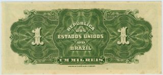 Brazil - 1 Mil Reis - P6 (1919) - UNC 2