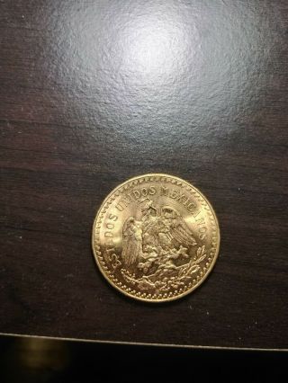 Mexico Gold 50 Pesos AGW 1.  2057 (Random Year) - SKU 158 2