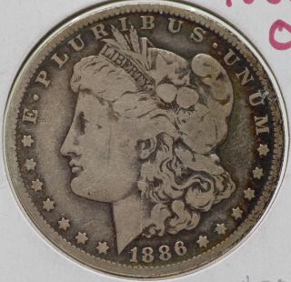 1886 - O Morgan Silver Dollar $1 Coin - Orleans - Cb086