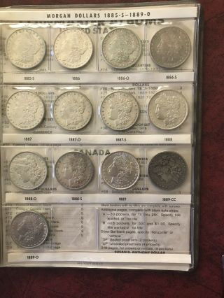 Complete 1878 - 1889 Morgan Silver Dollar Set All 45 Coins 4