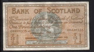 1 Pound From Scotland 1945