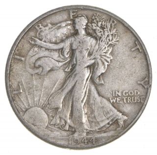 Xf,  1944 Walking Liberty 90 Silver Us Half Dollar - Coin 562