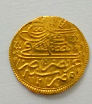 Ottoman Gold Altin Sultan Mustapha Year 1106 - 1694
