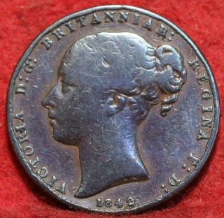 1842/0 Gibraltar 1 Quart Foreign Coin