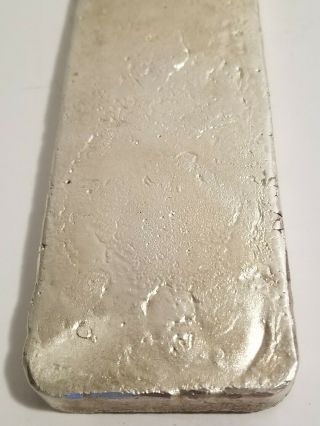 Bunker Hill Approximate 50 oz poured silver bar Odd weight 992 9