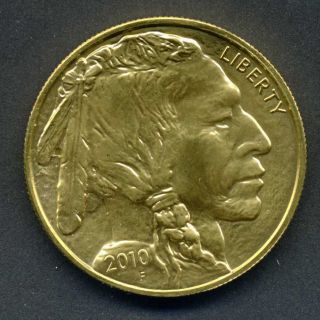 2010 - F American Gold Buffalo 1 Oz $50 Bu