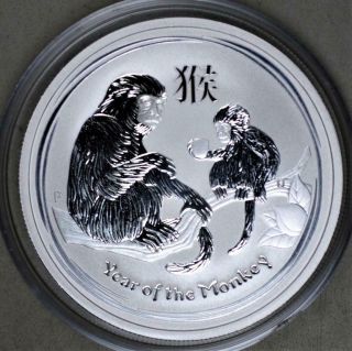 Australia 2016 Year Of The Monkey 1/2 Ounce Silver Coin