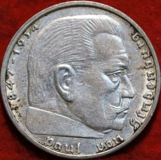 1939 - A Germany 2 Mark Silver Foreign Coin
