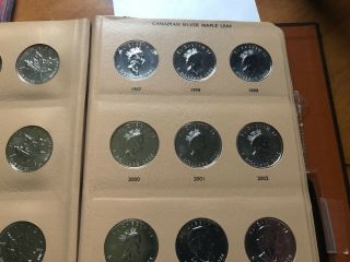 33 Silver Canada Maple Leaf Silver coins 1988 to 2014 plus few more 2