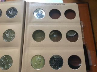 33 Silver Canada Maple Leaf Silver coins 1988 to 2014 plus few more 4