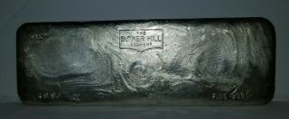 Bunker Hill Approximate 50 Oz Poured Silver Bar Odd Weight 993