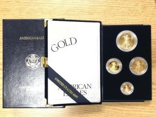 Us 1996 American Eagle Gold Buillion Coins Proof Set W/